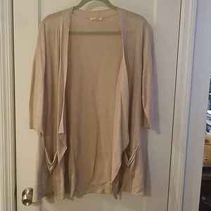 Eileen Fisher Linen Angeled Cardigan